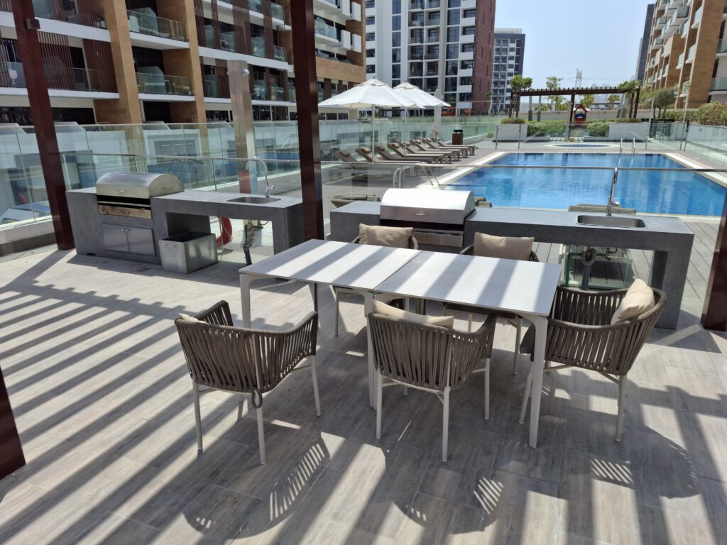 3BR Semi-Furnished Apartment in Azizi Riviera 32 – Spacious Layout